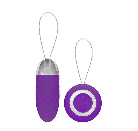 Ethan - Rechargeable Remote Control Vibrating Egg - Purple